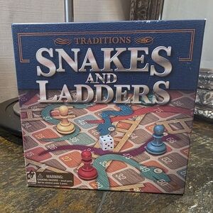 *NIB* Traditions Snakes and Ladders Board Game.